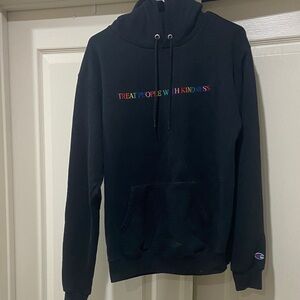 Harry Styles tour Champion Black Hoodie with Colorful Text